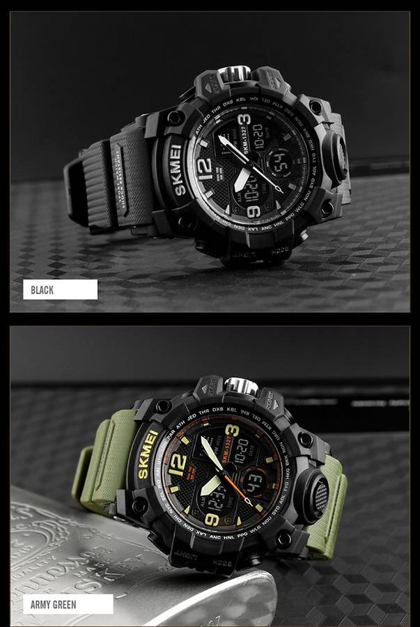 Image result for skmei 1327 army green