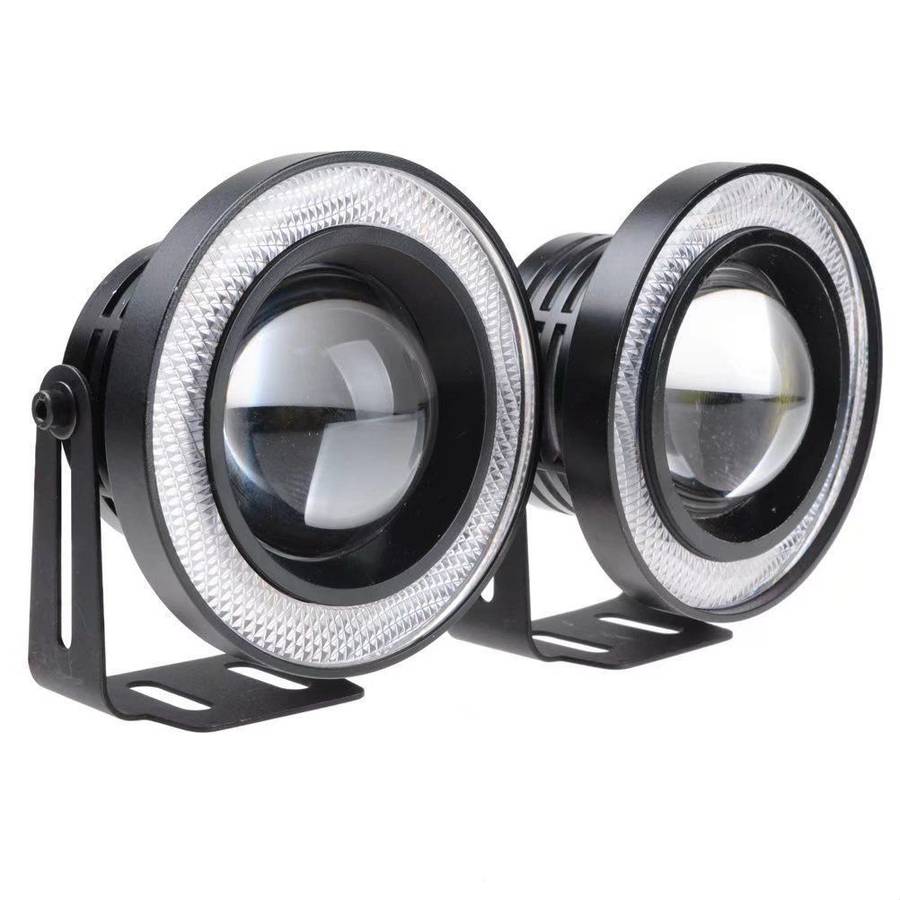 3.5 inch (89mm) Halo Fog Lights Blue  Angel Eyes Lights COB Halo Rings