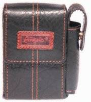Cigarette Case 20s - Angelo Leatherette - Black