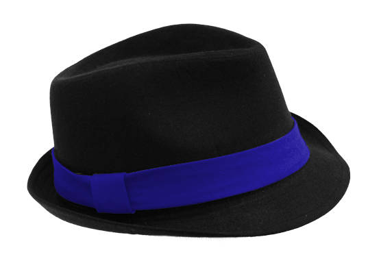 Fedora Hat - royal blue