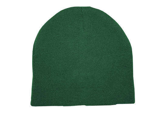 Skull Beanie - bottle green