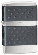 Zippo Lighter: Zip guard on brush chrome