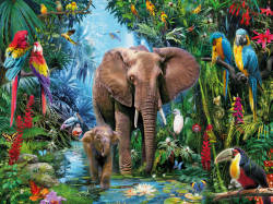 Jungle Elephant (1000pc Puzzle)