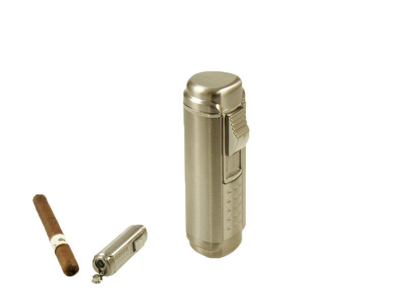 Winjet Cigar Lighter - Quad Jet with Punch - Chrome - 221100