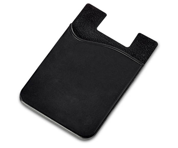 Razzle Dazzle Silicone phone card holder - black
