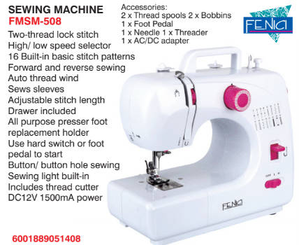 Fenici Sewing Machine (FMSM-508)