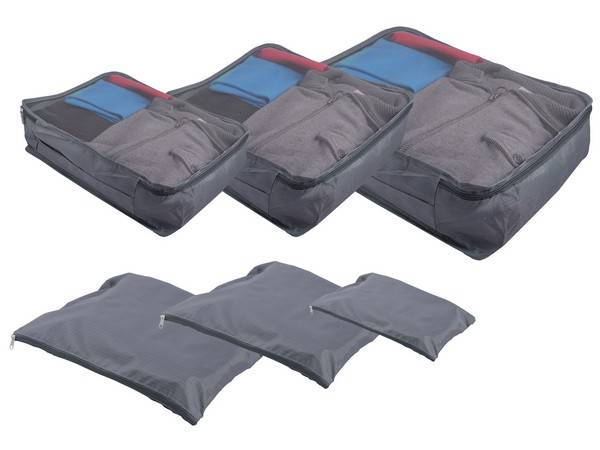 6-Piece Luggage Organiser Set - grey (P2498H)