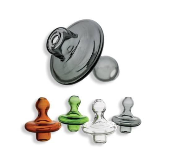 Bong Accessories - Glass Carb Cap (assorted) (BNGA02)