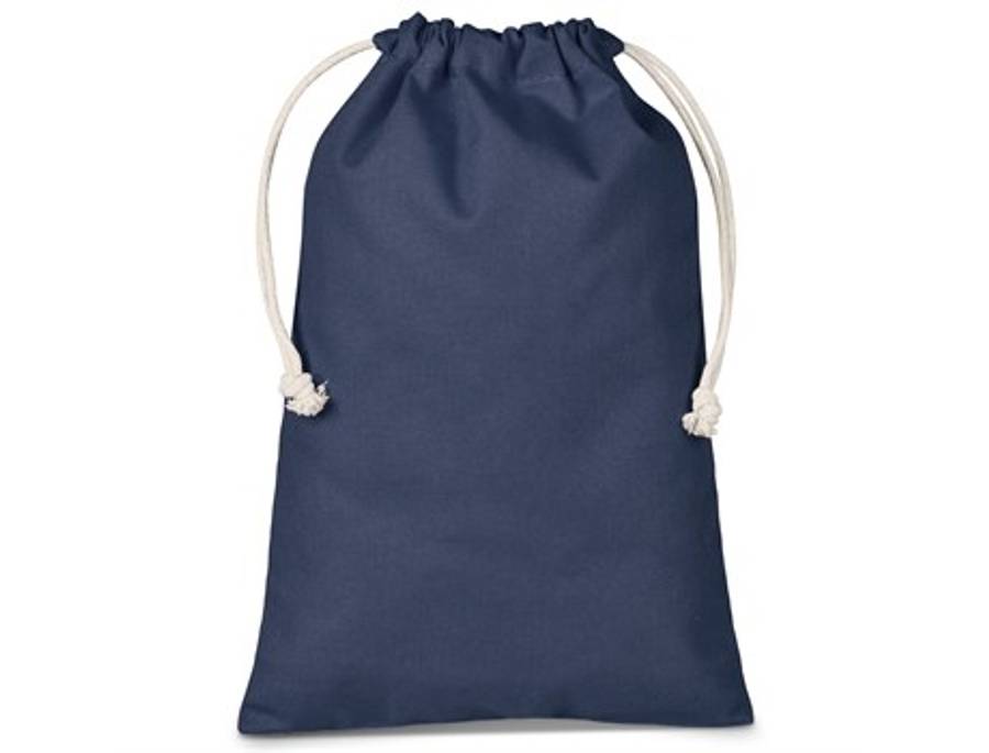 Allsorts Midi Cotton Drawstring Pouch - navy (Bag-4701)