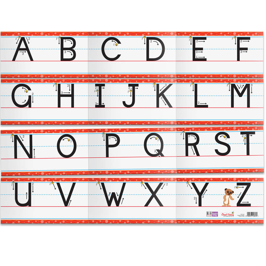 Wall Frieze - Letter Formation Uppercase Print (RGS4023)