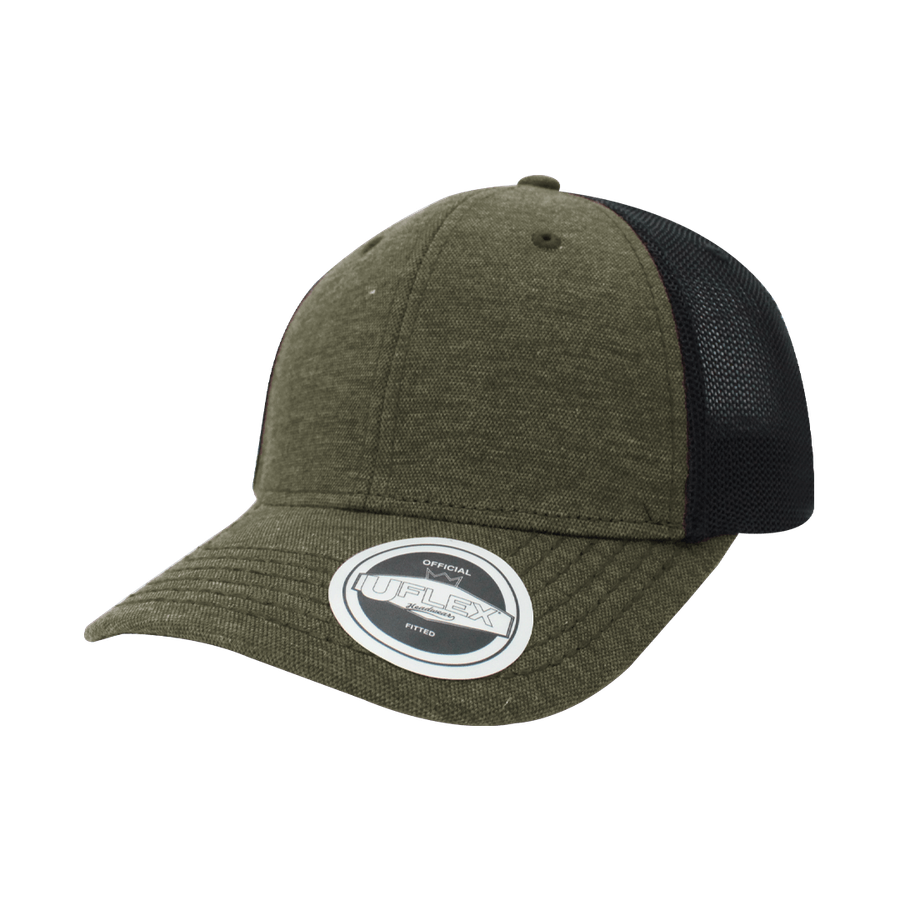 Uflex 6 Panel Fitted Trucker - army green (U15503)