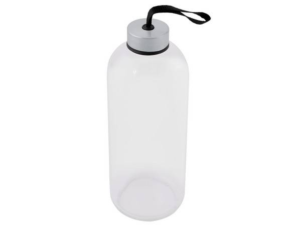 1 Litre Glass Water Bottle - black (P2604B)