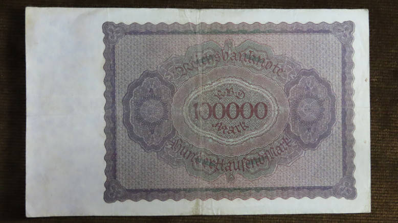 Germany - 100 000 Mark, 1923, p-83a