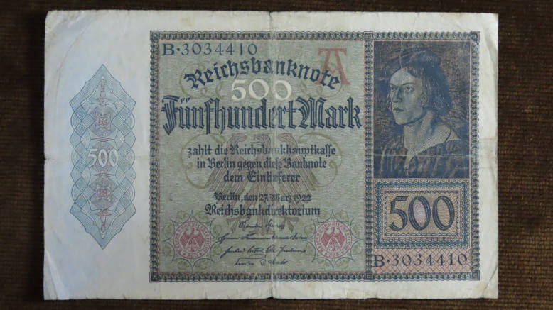 Germany - 500 Mark, 1922, p-73