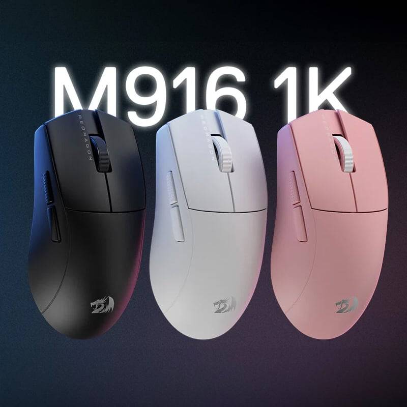 Redragon M916 PRO 1K 3-Mode Wireless Gaming Mouse - Black