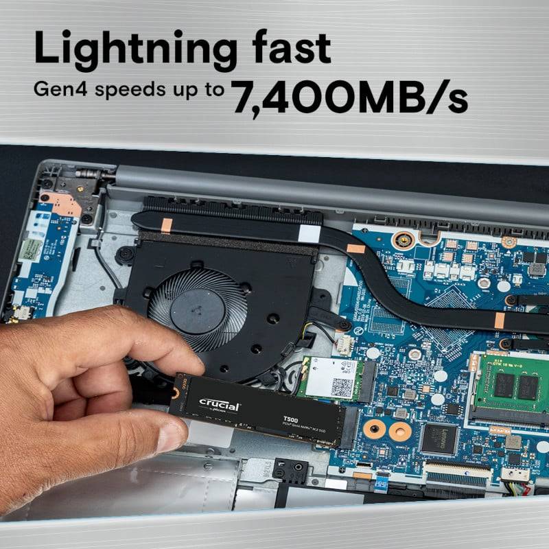 2TB Crucial T500 M.2 NVMe Gen4 NAND SSD