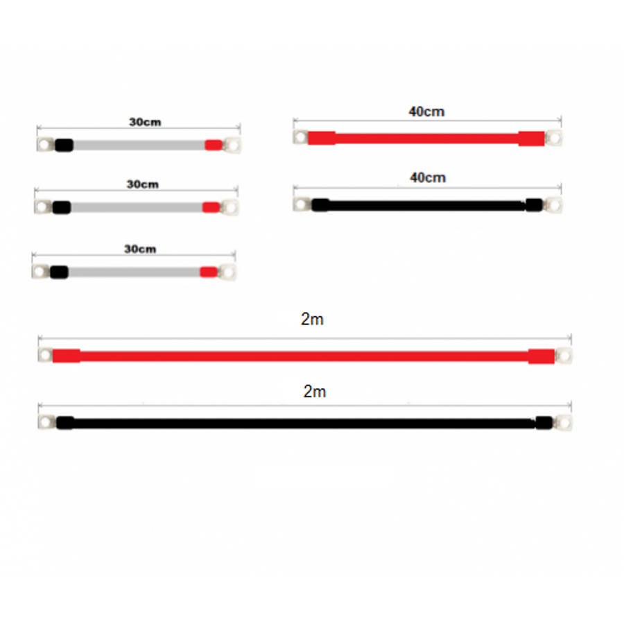 35mm2 Battery Cable set for 48V  - 3kg