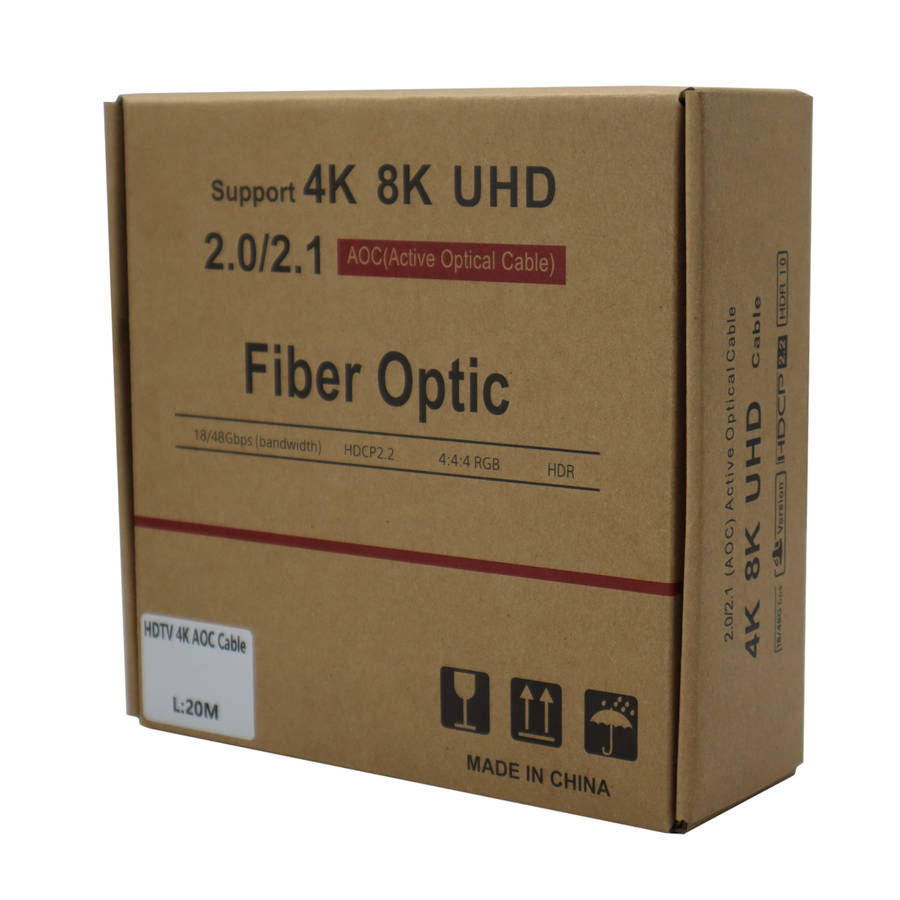GIZZU 4K Active fibre Optic HDMI Cable 20m