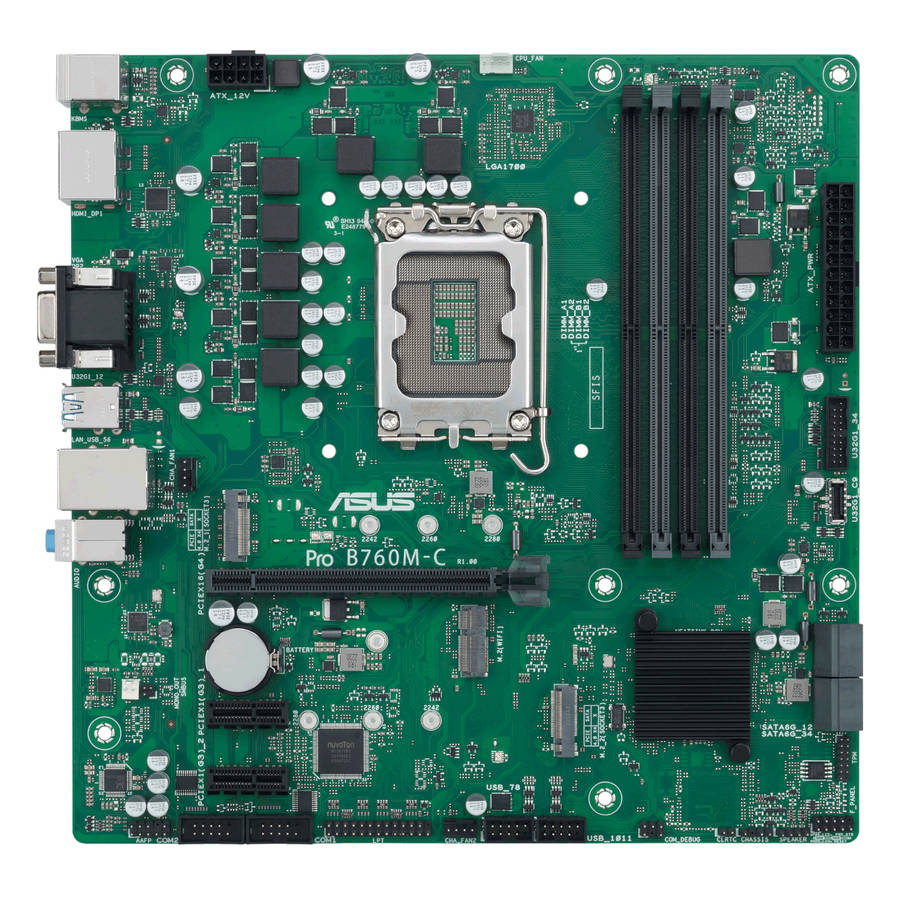 ASUS PRO B760M C CSM LGA 1700 M-ATX Motherboard