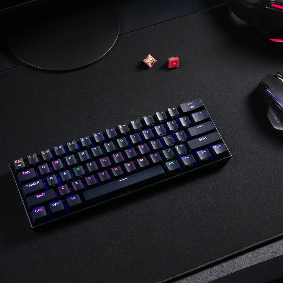 REDRAGON DRACONIC PRO Mechanical 61 Key|Bluetooth 5.0|RGB 9 Colour Modes|Rechargable Battery|Type...