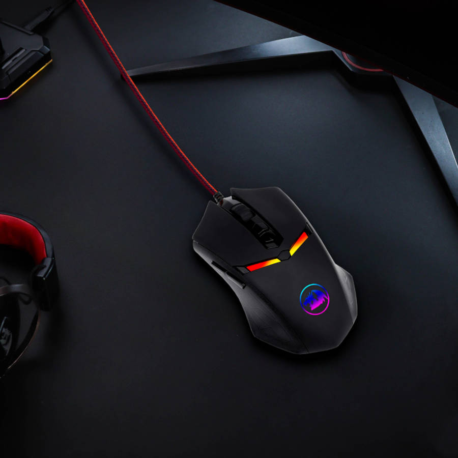 Redragon NEMEANLION 2 7200DPI Wired Gaming Mouse - Black