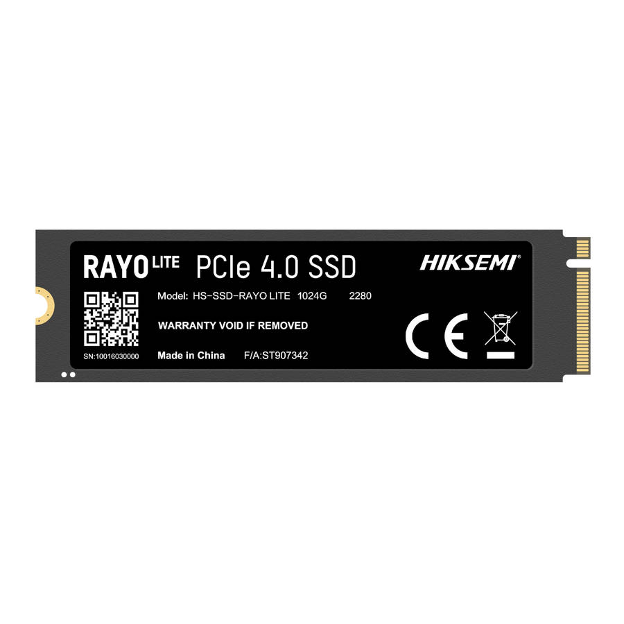 Hiksemi Rayo Lite 1TB Gen4 M.2 NVMe 3D NAND SSD