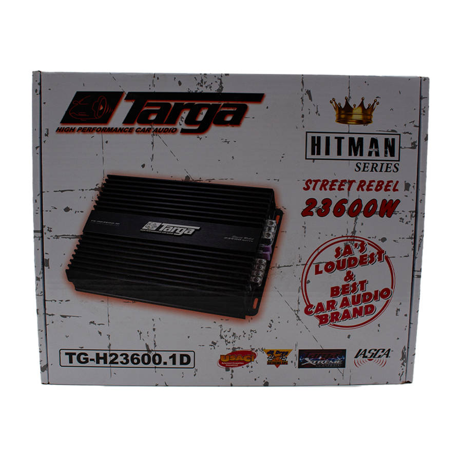Targa TG-H23600.1D 1200w rms Class D Monoblock Amplifier