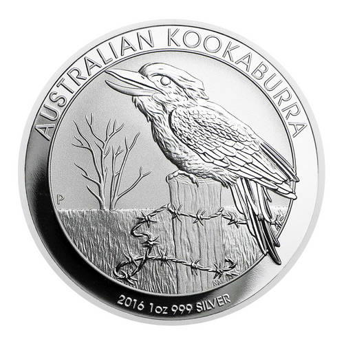 1oz  999.9%  Pure Silver Brilliant 1oz  2016  Australian Kookaburra coin