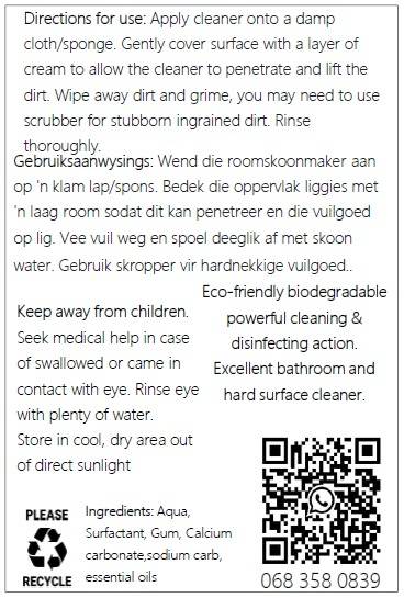 Handy Cream cleaner Lemon 750ml