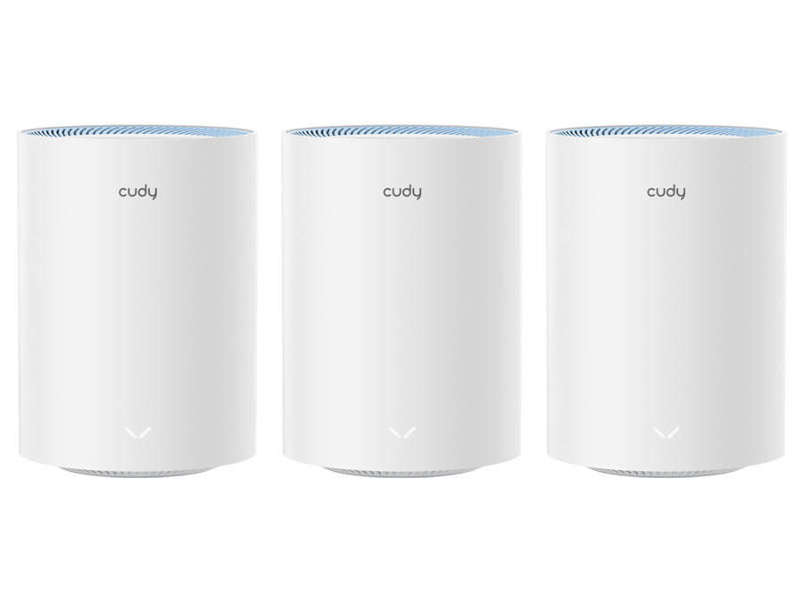 Cudy Dual Band WiFi 5 1200Mbps Fast Ethernet Mesh 3 Pack | M1200 (3-Pack)