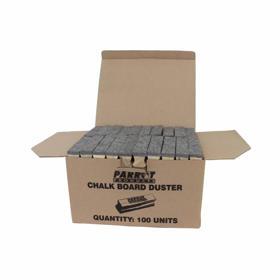 Chalk Board Wood Duster (150*35mm - Boxed 100 - Grey)