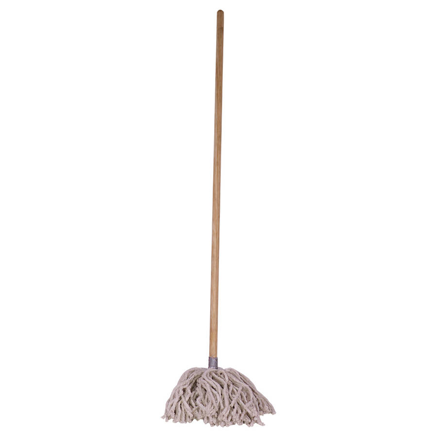 Janitorial Mega Mop Metal Socket 25mm Pine Handle 400g
