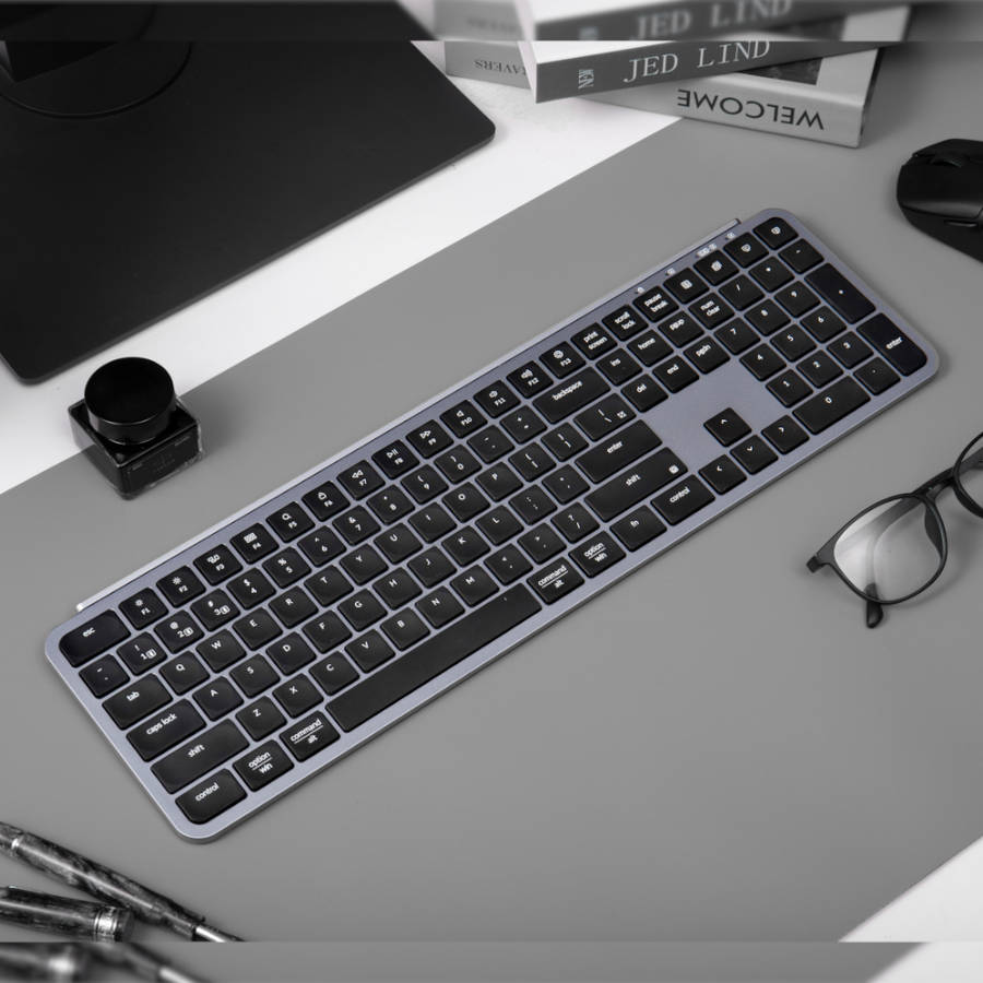 Keychron B6 Pro Ultra-Slim 100% Wireless Keyboard &#x2013; Space Grey
