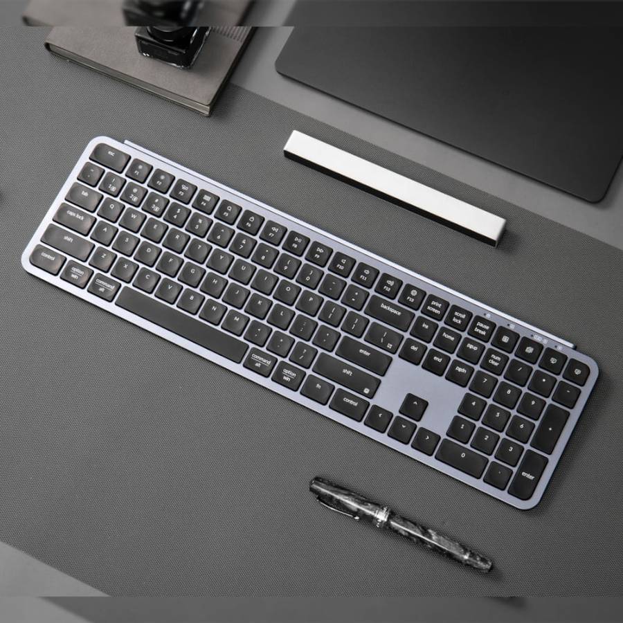 Keychron B6 Pro Ultra-Slim 100% Wireless Keyboard &#x2013; Space Grey