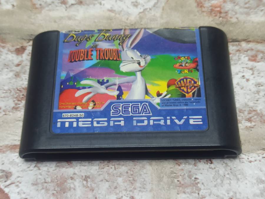 Bugs Bunny in Double Trouble PAL Sega Mega Drive Cartridge : Retro ()