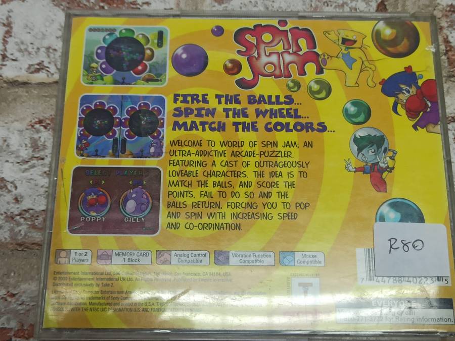 Spin Jam : PS1 NTSC