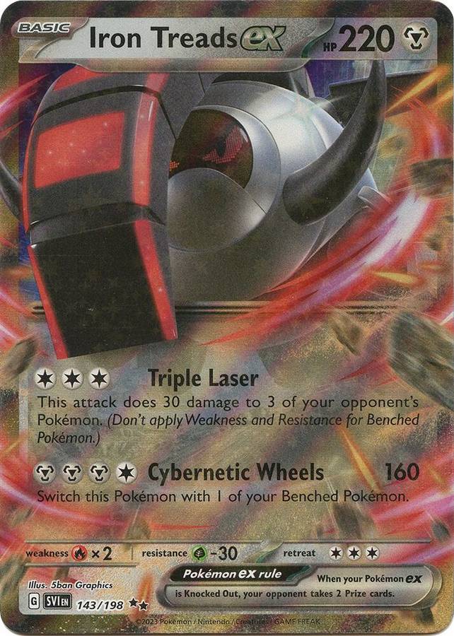 Iron Treads EX 143/198 - Pokemon Scarlet & Violet Base Set