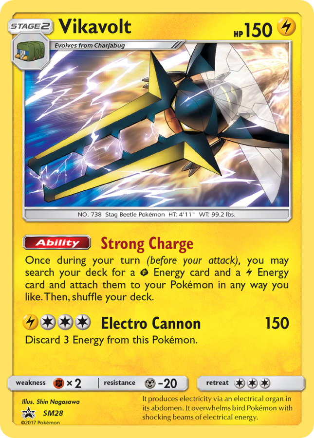 Vikavolt SM28 - Pokemon Sun and Moon Promo
