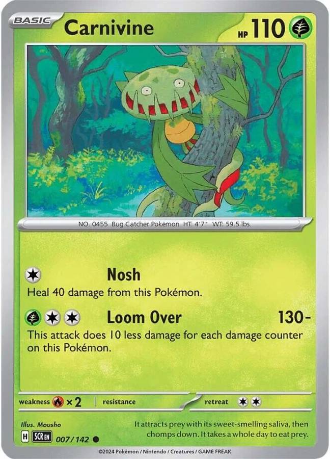 Carnivine 007/142 - Pokemon Stellar Crown