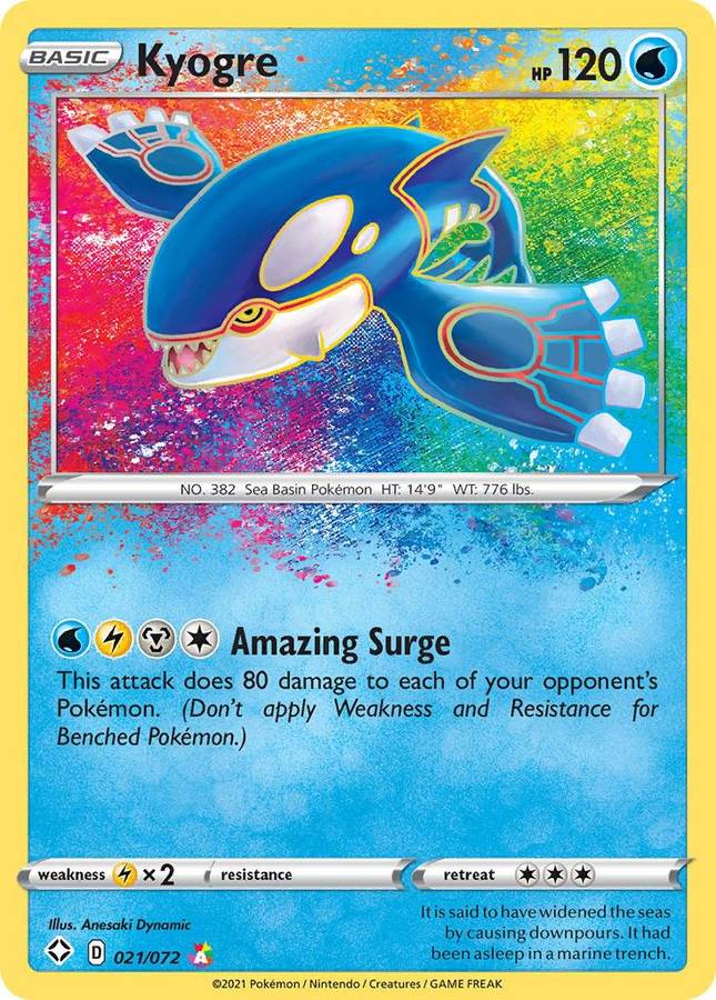 Kyogre 021/072 - Pokemon Shining Fates