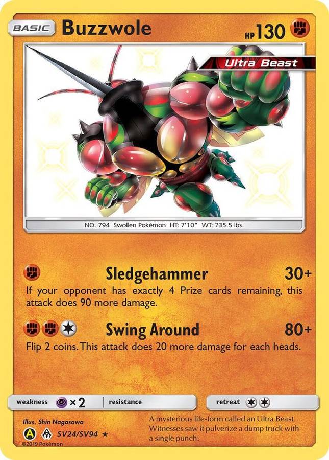 Buzzwole SV24/SV94 - Pokemon Hidden Fates: Shiny Vault