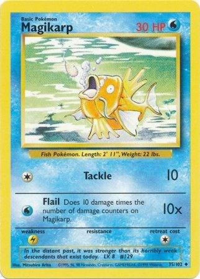 Magikarp 35/102 - Pokemon Base Set (LP)