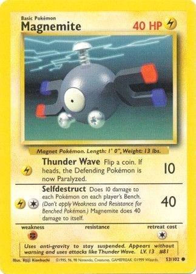 Magnemite 53/102 - Pokemon Base Set (DMG)