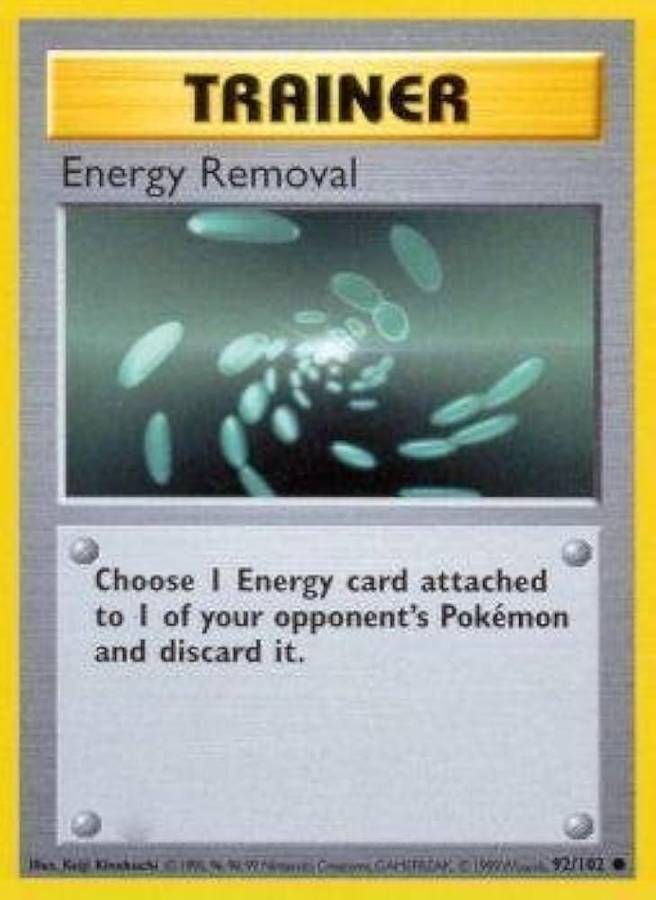 Trainer: Energy Removal 92/102 - Pokemon Base Set (MP)