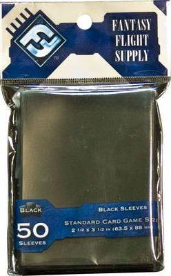 FFG Standard Card Sleeves Black (50 Sleeves)