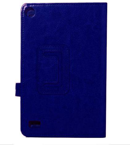 BACKORDER - Kindle Fire HD7 2017 Foldable Leather Case Cover - Blue