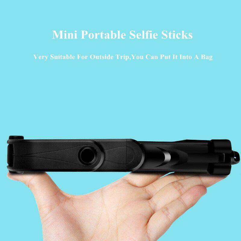 Portable Cellphone Tripod Stand Selfie Stick with 360 degree rotation - 0.14g Black