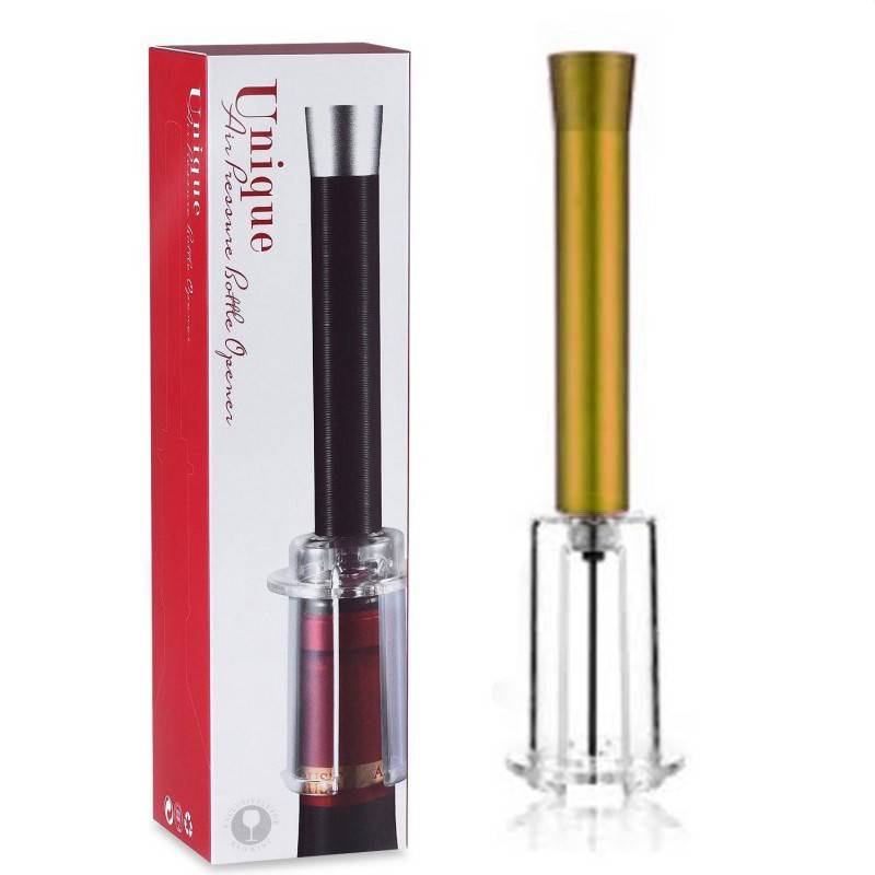 Air Cork Screw Wine Bottle Opener Red