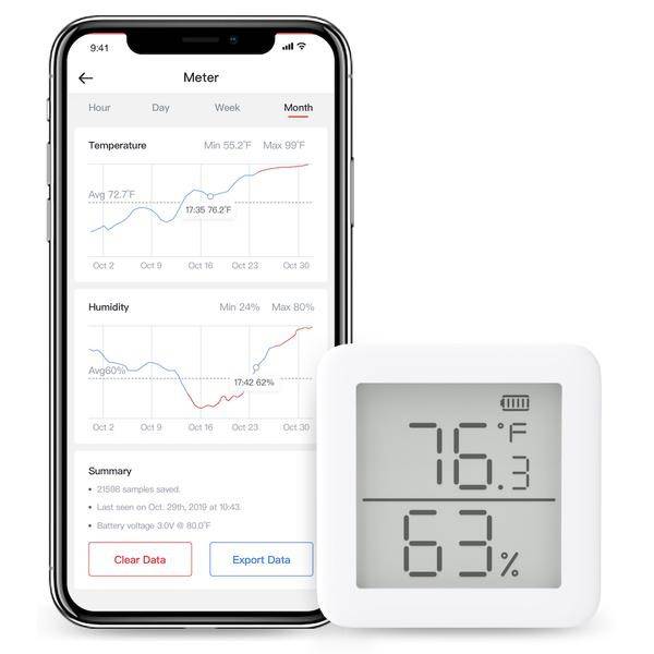 SwitchBot Thermometer Hygrometer - Wireless Temperature Humidity Sensor with Home Assistant