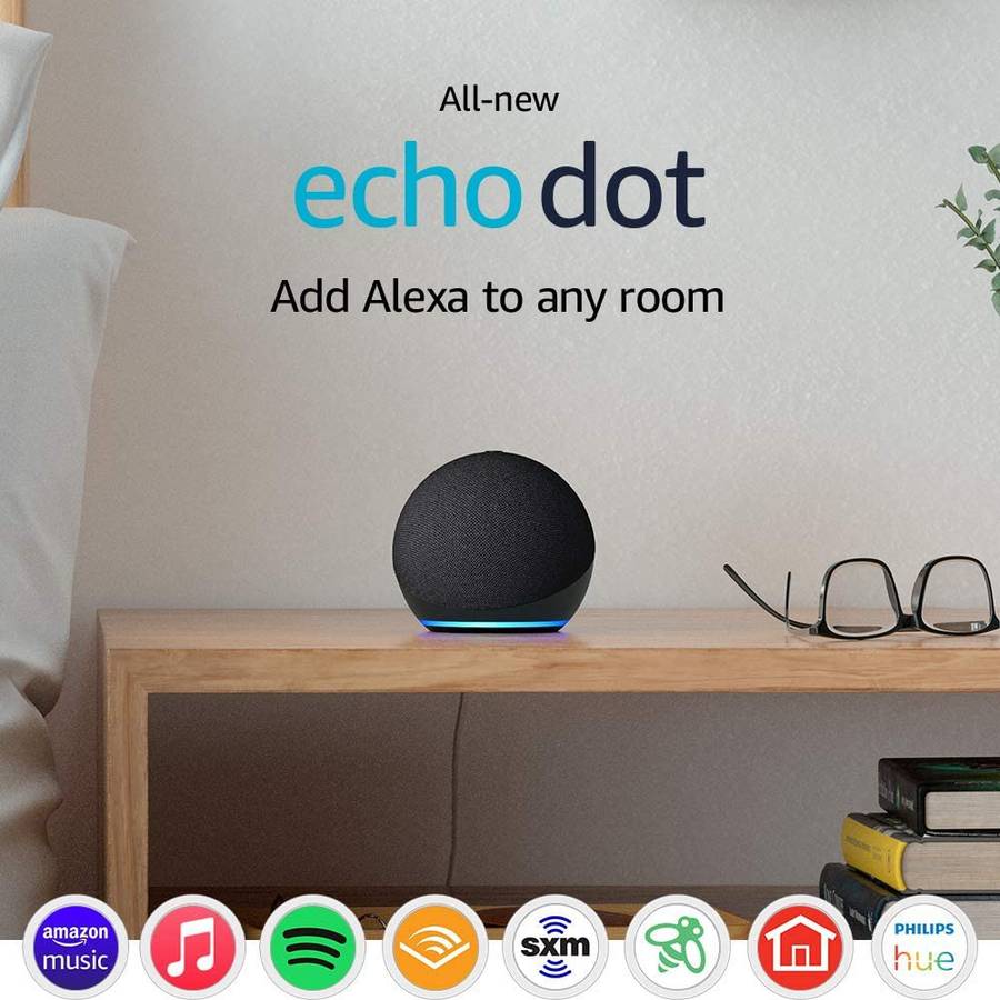 All-new Echo Dot 4th Gen Smart speaker with Alexa - 557g Charcoal Grey Echo Dot